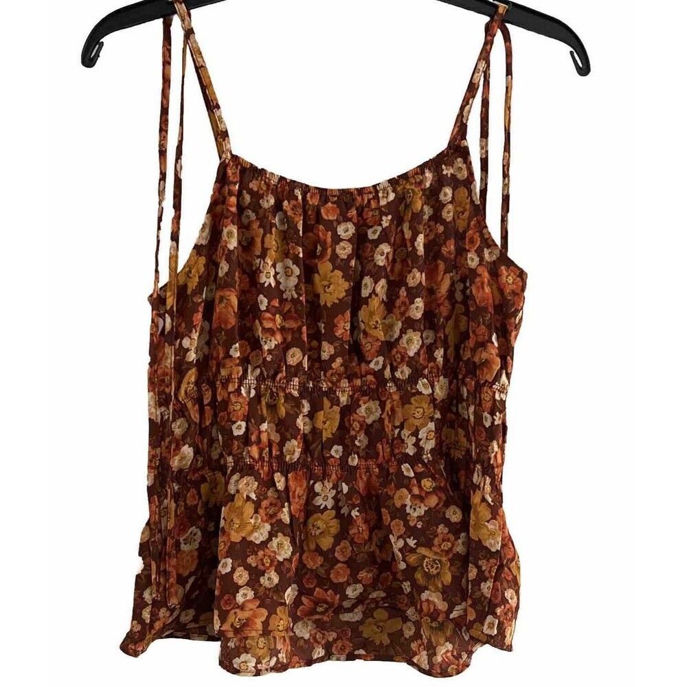 Paper Crane Women's M‎ Floral Smocked Halter Tank - NWT